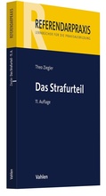 Cover: Das Strafurteil - Vahlen