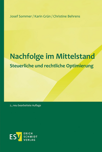 Bild vergrößern Bild: Nachfolge im Mittelstand - Erich Schmidt Verlag