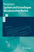 Cover: System und Grundlagen des deutschen Rechts - Springer