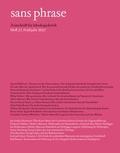 Cover: sans phrase - &ccedil;a-ira-Verlag