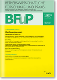Abbildung von: Rechnungswesen - BFuP 1/2015 - NWB