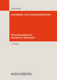 Bild: Bestattungsgesetz Nordrhein-Westfalen - Boorberg