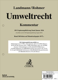 Bild vergrößern Bild: Umweltrecht - 109. Ergänzungslieferung - C.H.BECK