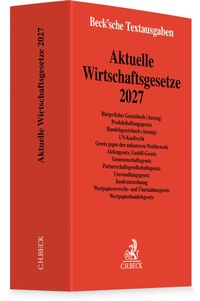 Bild vergrößern Bild: Aktuelle Wirtschaftsgesetze 2027 - C.H.BECK