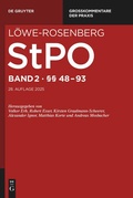 Cover: L&ouml;we-Rosenberg. StPO - Die Strafproze&szlig;ordnung und das Gerichtsverfassungsgesetz - Band 2 - De Gruyter