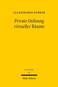 Cover: Private Ordnung virtueller R&auml;ume - Mohr Siebeck
