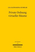 Cover: Private Ordnung virtueller R&auml;ume - Mohr Siebeck