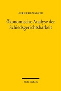 Cover: &Ouml;konomische Analyse der Schiedsgerichtsbarkeit - Mohr Siebeck