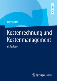 Abbildung von: Kostenrechnung und Kostenmanagement - Springer