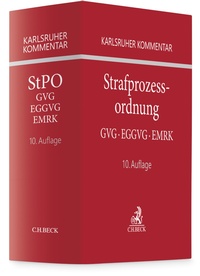 Enlarge image Cover: Karlsruher Kommentar zur Strafprozessordnung: StPO - C.H.BECK