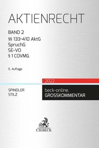 Enlarge image Cover: Aktienrecht Band 2: §§ 133-410 AktG, SpruchG, SE-VO, § 1 COVMG - C.H.BECK
