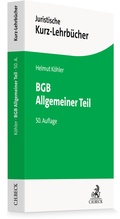 Cover: BGB Allgemeiner Teil - C.H.BECK