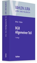 Cover: BGB Allgemeiner Teil - Vahlen