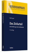 Cover: Das Zivilurteil - Vahlen