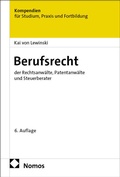 Cover: Berufsrecht der Rechtsanw&auml;lte, Patentanw&auml;lte und Steuerberater - Nomos