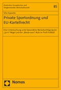 Cover: Private Sportordnung und EU-Kartellrecht - Nomos