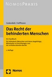 Enlarge image Cover: Das Recht der behinderten Menschen - Nomos