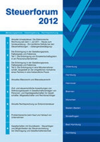 Enlarge image Cover: Steuerforum 2012 - Boorberg