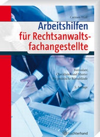 Abbildung von: Arbeitshilfen für Rechtsanwaltsfachangestellte - ZAP