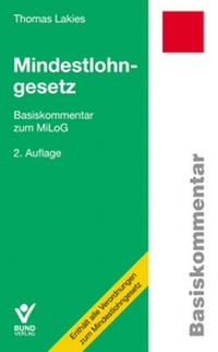 Abbildung von: Mindestlohngesetz - Bund-Verlag