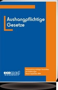 Abbildung von: Aushangpflichtige Gesetze - ecomed Storck