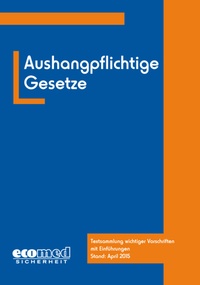 Abbildung von: Aushangpflichtige Gesetze - ecomed Storck