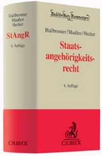 Abbildung von: Staatsangehörigkeitsrecht: StAngR - C.H.BECK