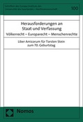 Cover: Herausforderungen an Staat und Verfassung - Nomos