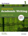 Cover: Effective Academic Writing Second Edition: 1: Student Book - Oxford University Press