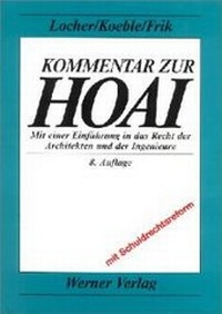 Bild vergrößern Bild: Kommentar zur HOAI - Werner