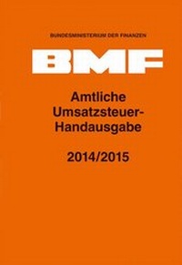 Abbildung von: Amtliche Umsatzsteuer-Handausgabe 2014/2015 - Erich Schmidt Verlag