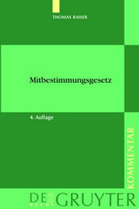 Abbildung von: Mitbestimmungsgesetz - De Gruyter