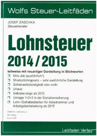 Abbildung von: Lohnsteuer 2014 / 2015 - Leitfaden Verlag