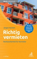 Cover: Richtig vermieten - C.H.BECK