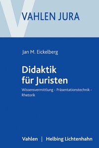 Abbildung von: Didaktik für Juristen - Vahlen