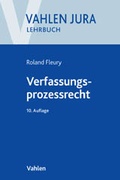 Cover: Verfassungsprozessrecht - Vahlen