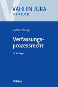 Abbildung von: Verfassungsprozessrecht - Vahlen