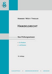 Enlarge image Cover: Skript Handelsrecht - Hemmer-Wüst
