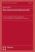 Cover: Das Demonstrationsrecht - Nomos