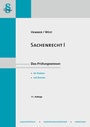 Cover: Sachenrecht I - Hemmer-Wüst