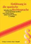 Cover: Einf&uuml;hrung in die spanische Rechtssprache = Introducci&oacute;n a la terminolog&iacute;a jur&iacute;dica - C.H.BECK