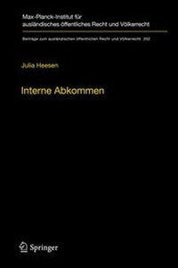 Enlarge image Cover: Interne Abkommen - Springer