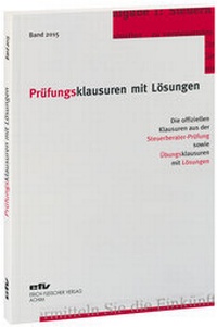Abbildung von: Prüfungsklausuren mit Lösungen 2015 - Erich Fleischer Verlag