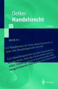 Enlarge image Cover: Handelsrecht - Springer