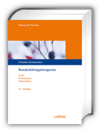 Enlarge image Cover: Bundeskleingartengesetz - Rehm