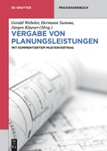 Cover: Vergabe von Planungsleistungen - De Gruyter