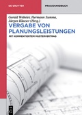 Cover: Vergabe von Planungsleistungen - De Gruyter