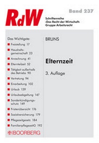 Abbildung von: Elternzeit - Boorberg
