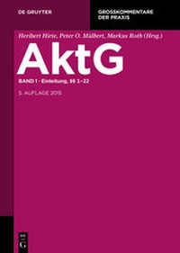 Abbildung von: Aktiengesetz: AktG - Band 1 - De Gruyter