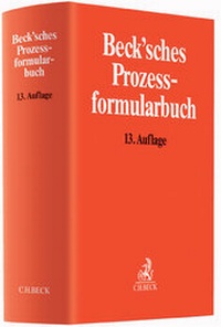 Enlarge image Cover: Beck'sches Prozessformularbuch - C.H.BECK